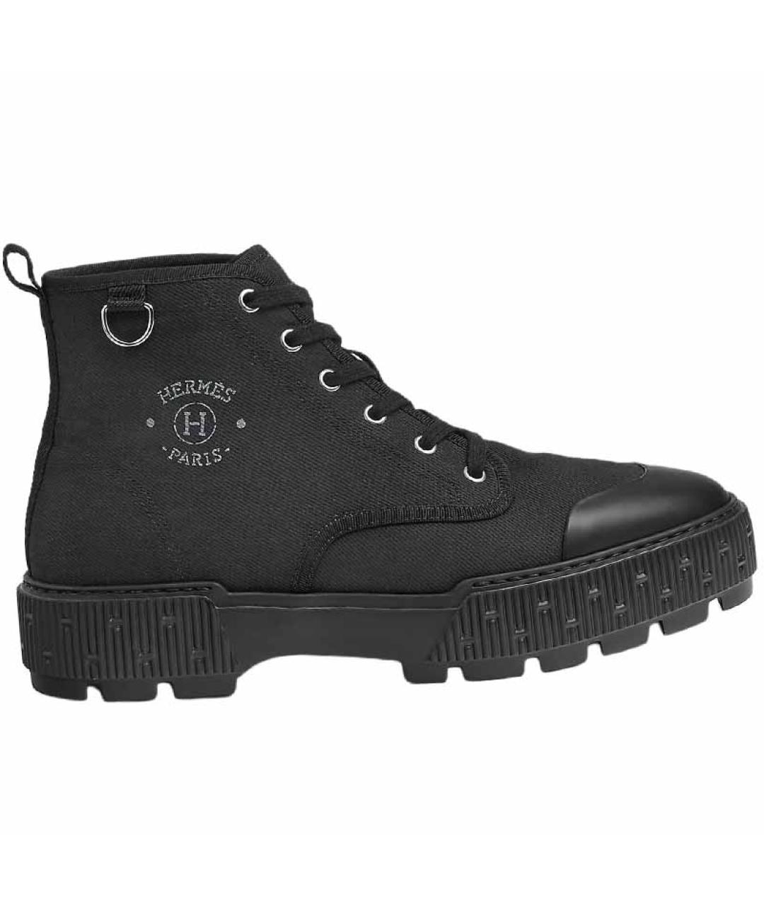 HERMES Черные низкие ботинки, фото 1