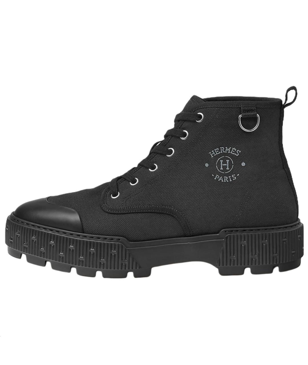 HERMES Черные низкие ботинки, фото 2