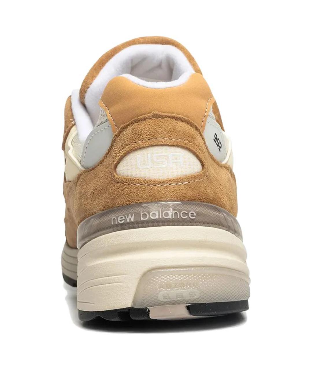 NEW BALANCE Коричневые замшевые кроссовки, фото 4