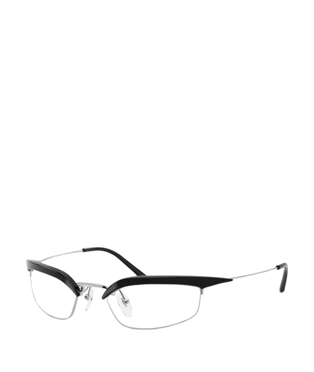 PRADA Черные металлические солнцезащитные очки, фото 1