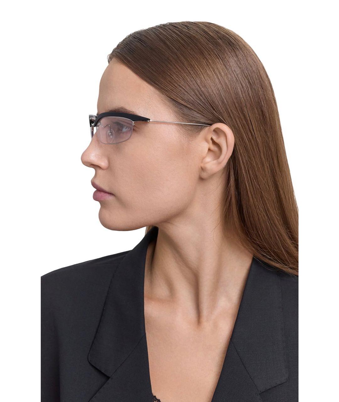 PRADA Черные металлические солнцезащитные очки, фото 2