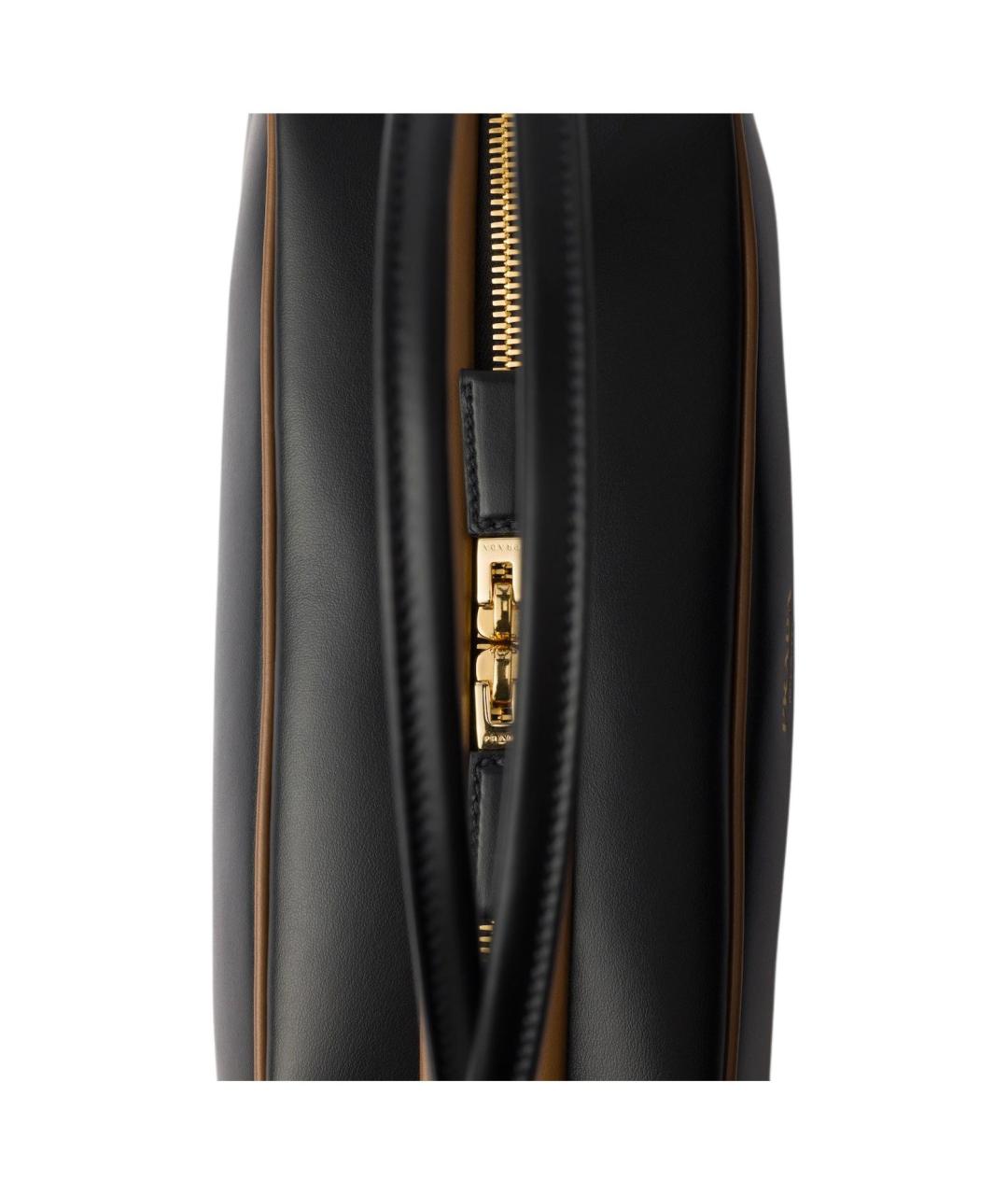 PRADA Черная кожаная сумка через плечо, фото 5