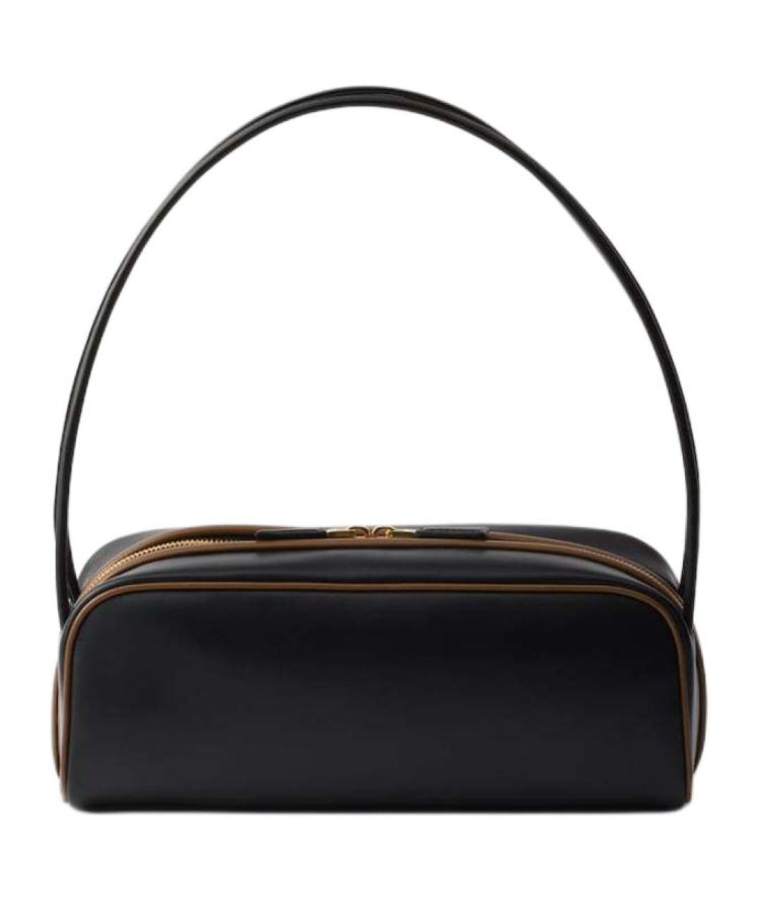 PRADA Черная кожаная сумка через плечо, фото 3