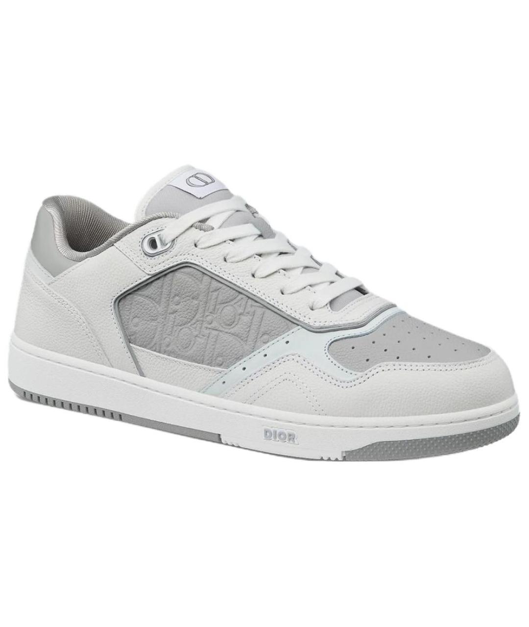 CHRISTIAN DIOR Белые кожаные низкие кроссовки / кеды, фото 4