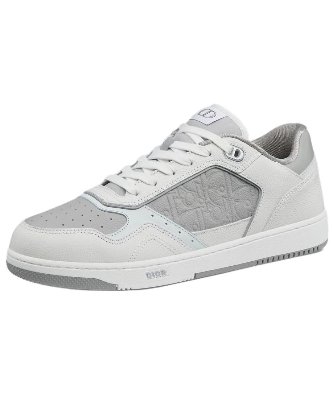 CHRISTIAN DIOR Белые кожаные низкие кроссовки / кеды, фото 3