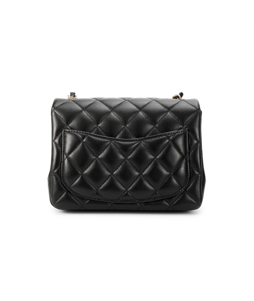CHANEL Черная кожаная сумка через плечо, фото 3