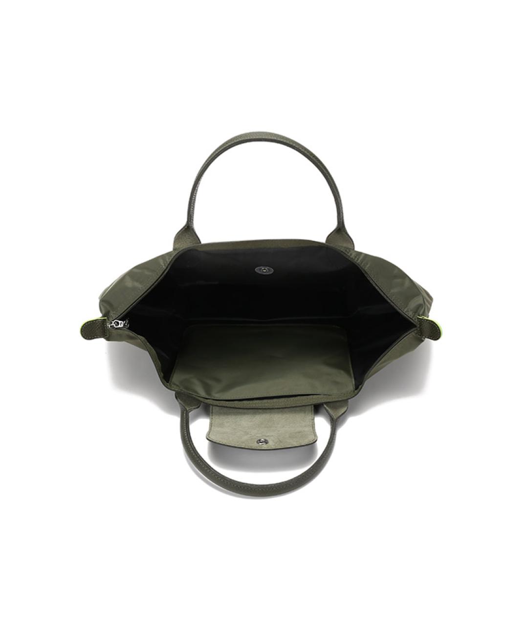 LONGCHAMP Хаки тканевая сумка через плечо, фото 6