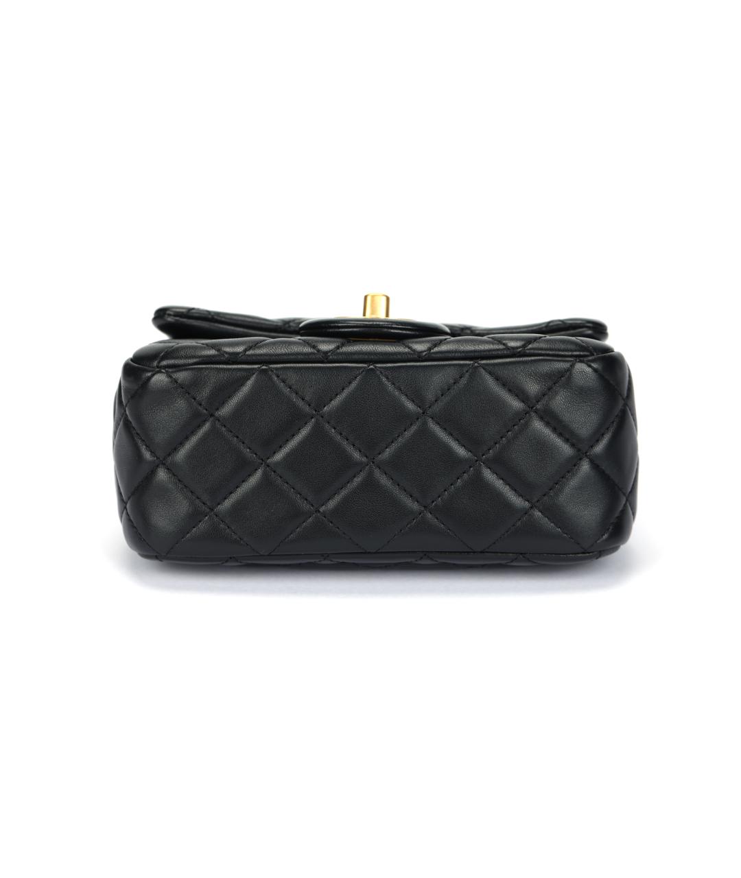 CHANEL Черная кожаная сумка через плечо, фото 4