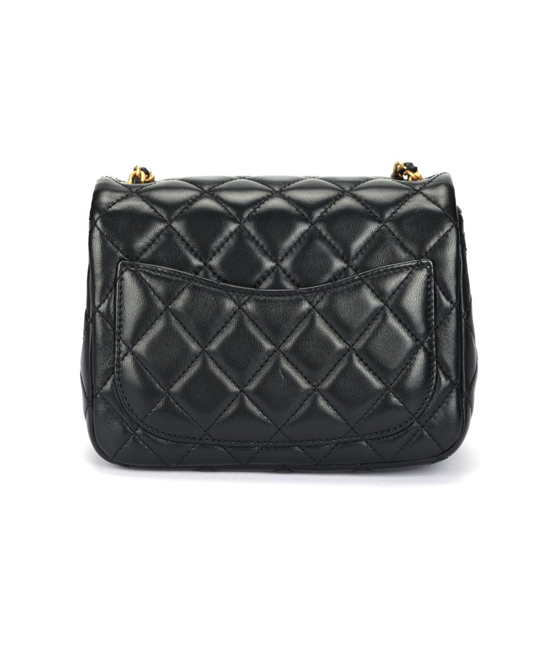 CHANEL Черная кожаная сумка через плечо, фото 3