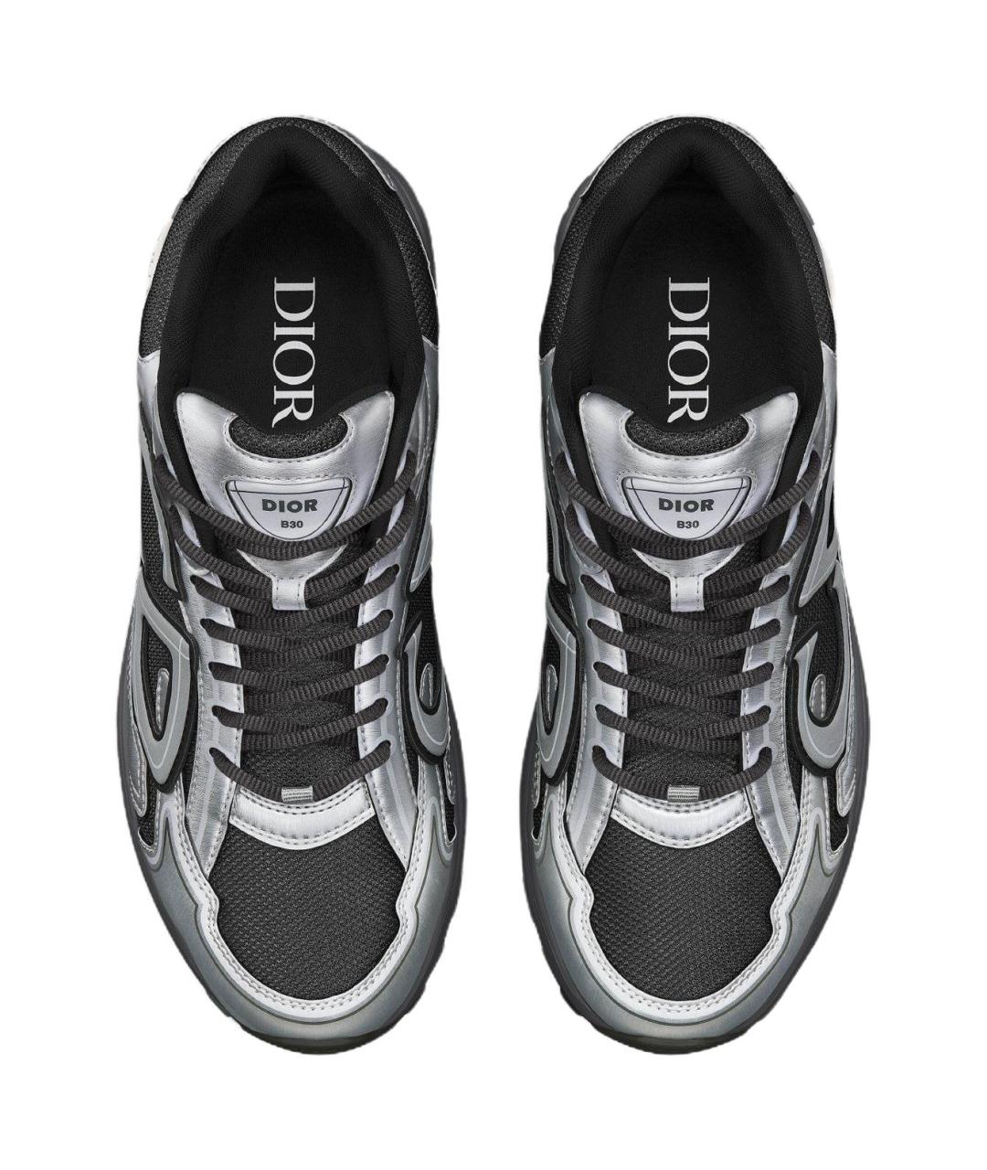 CHRISTIAN DIOR Серые низкие кроссовки / кеды, фото 5