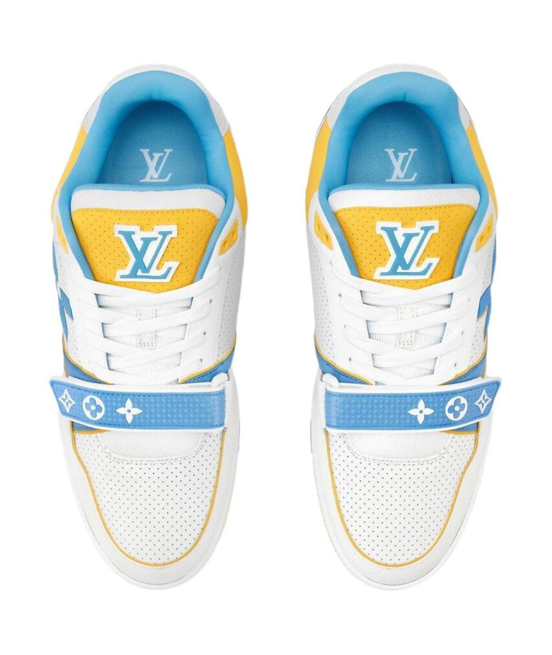 LOUIS VUITTON Мульти кожаные низкие кроссовки / кеды, фото 4