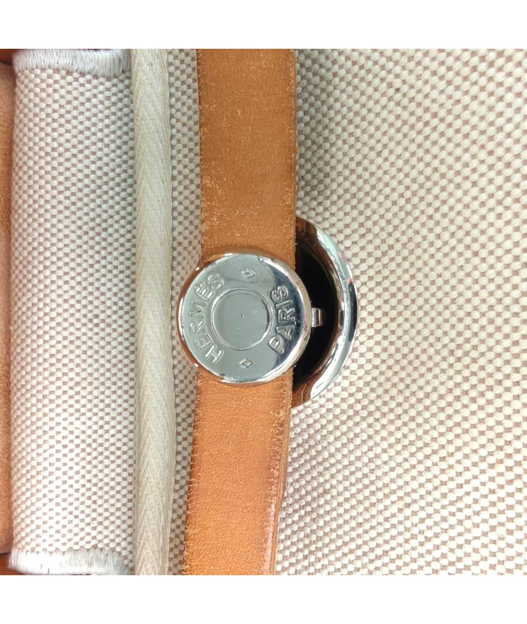 HERMES Бежевая сумка с короткими ручками, фото 7