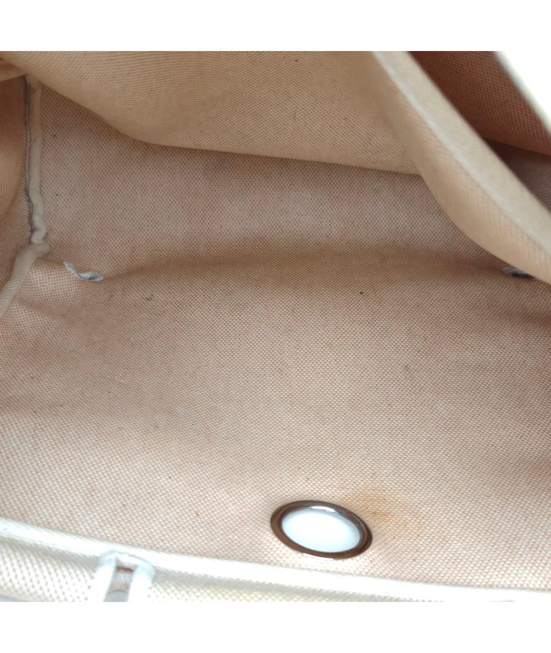 HERMES Бежевая сумка с короткими ручками, фото 8