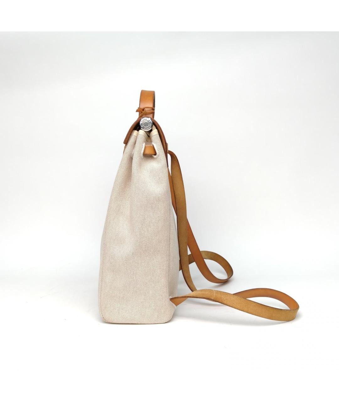 HERMES Бежевая сумка с короткими ручками, фото 3