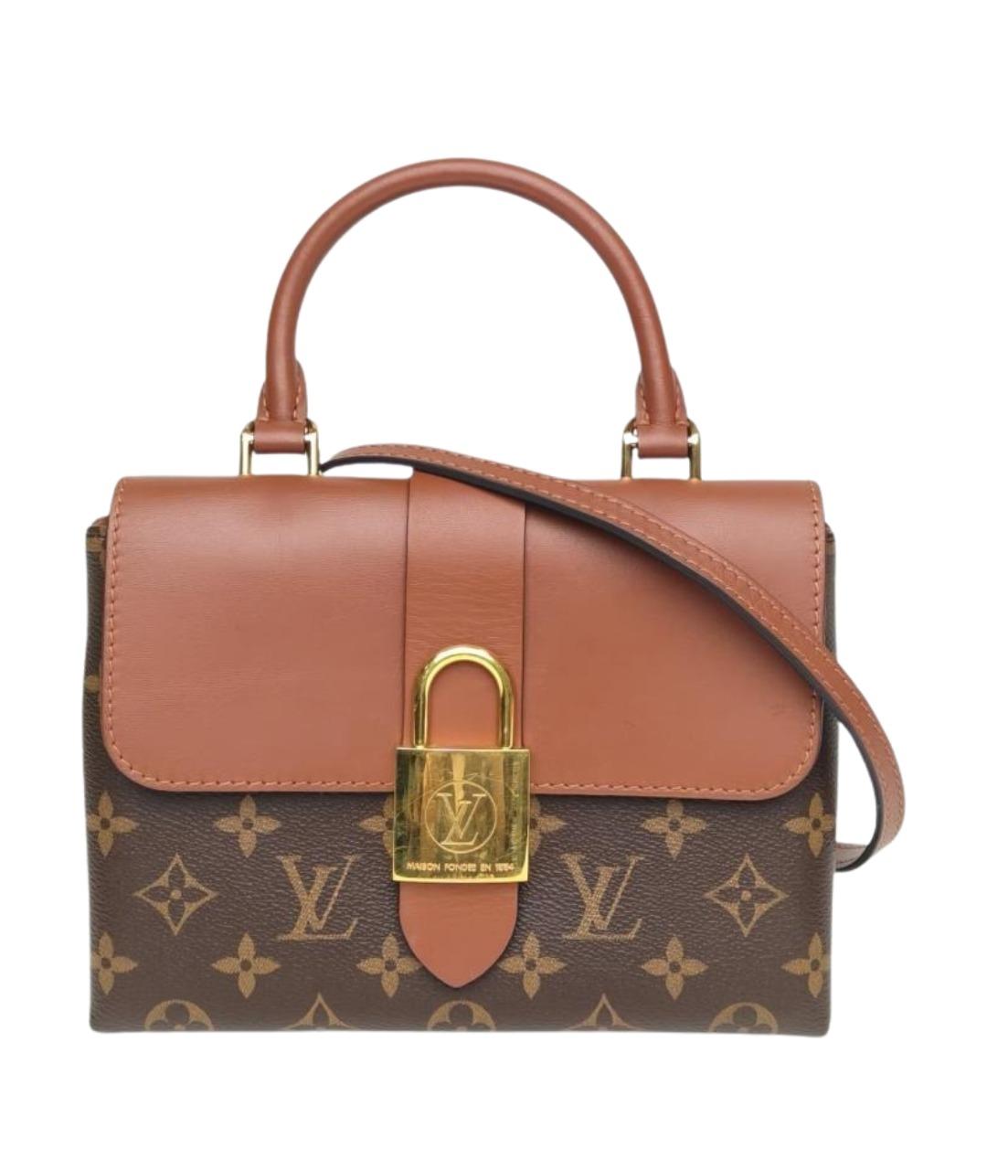 LOUIS VUITTON Коричневая кожаная сумка через плечо, фото 1