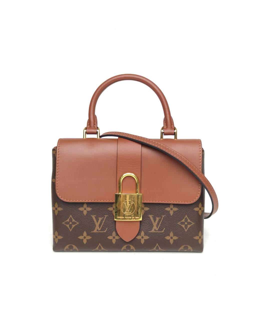 LOUIS VUITTON Коричневая кожаная сумка через плечо, фото 2