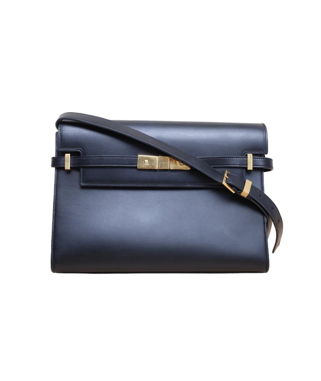 SAINT LAURENT Черная кожаная сумка через плечо, фото 10