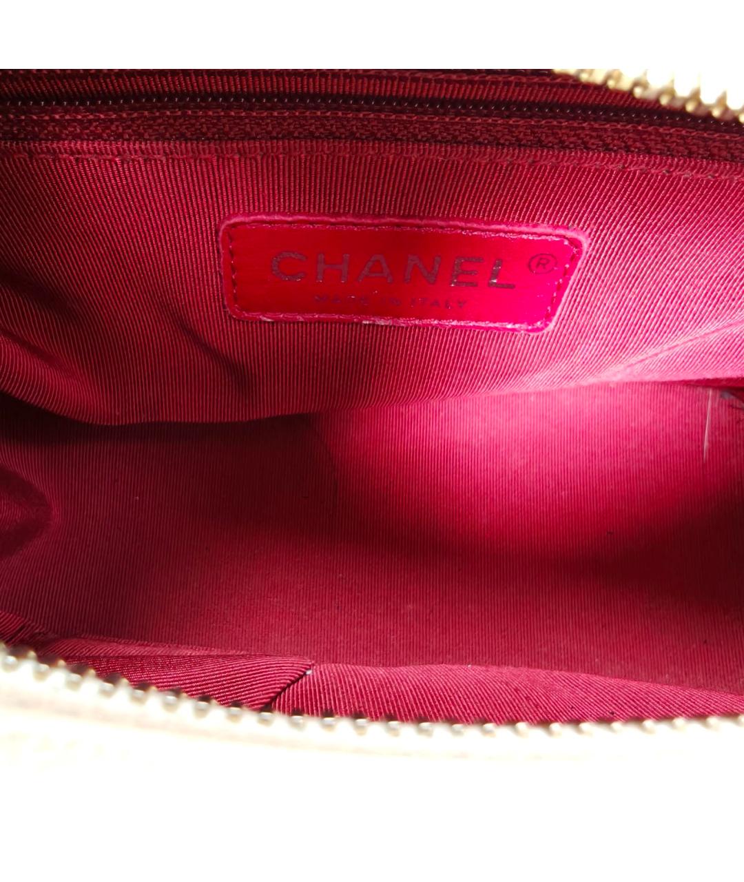 CHANEL Белая кожаная сумка через плечо, фото 7