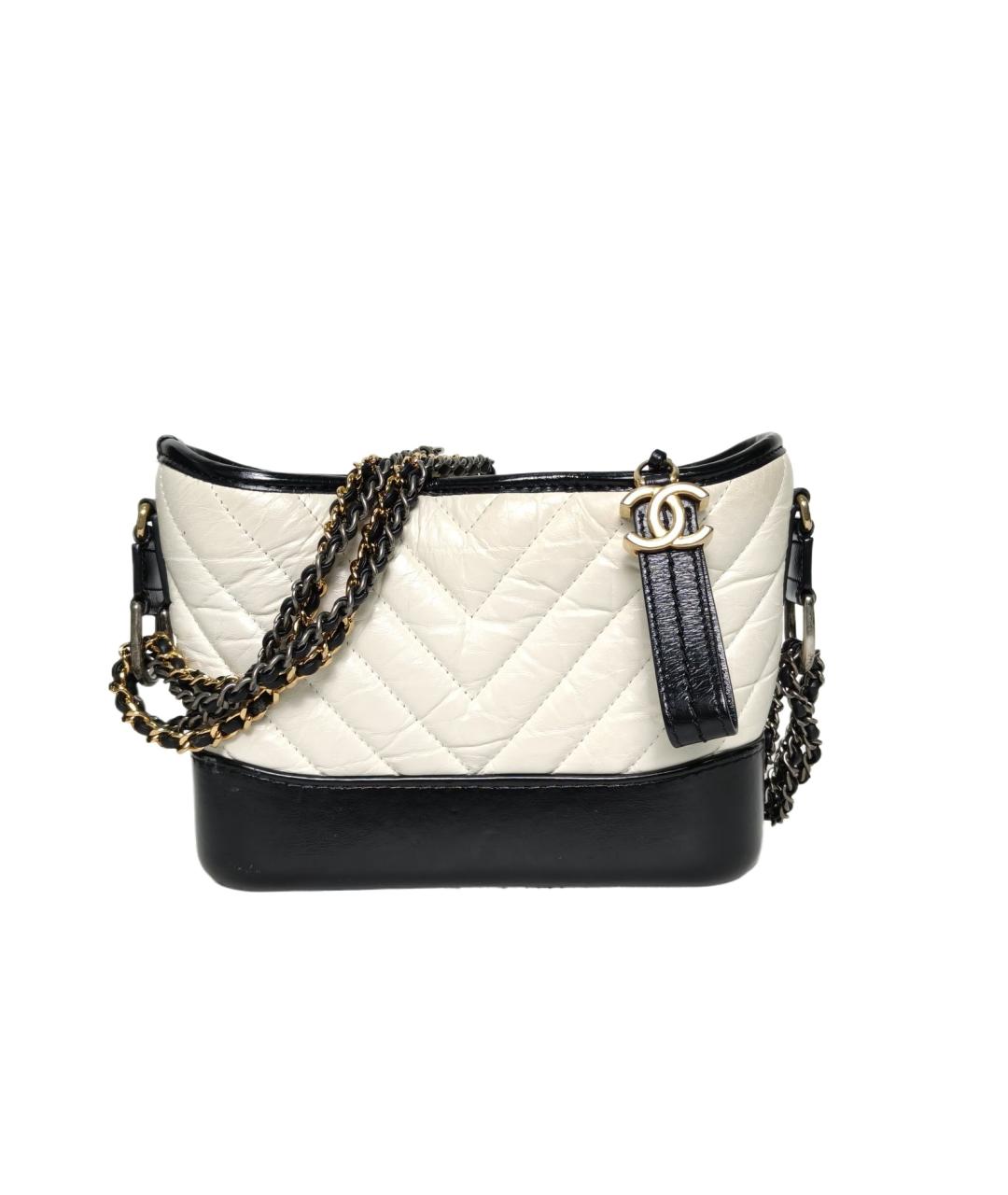 CHANEL Белая кожаная сумка через плечо, фото 9