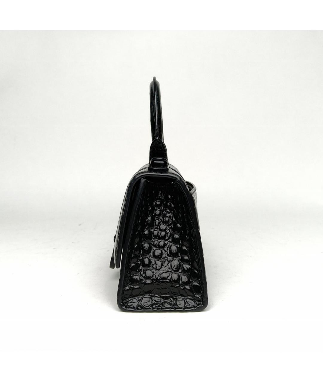 BALENCIAGA Черная кожаная сумка через плечо, фото 3