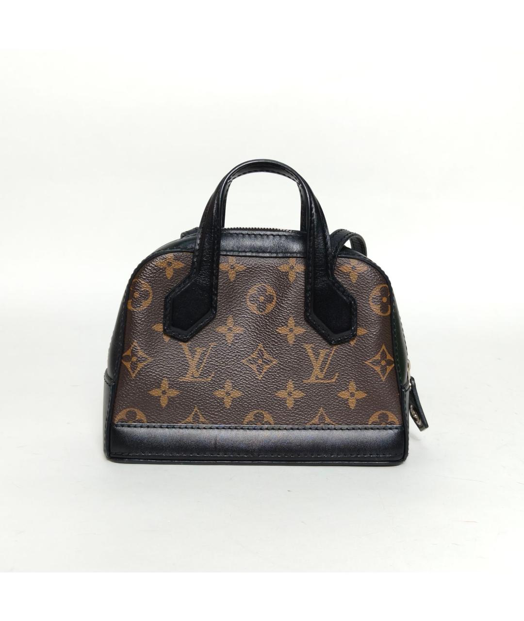 LOUIS VUITTON Коричневая кожаная сумка через плечо, фото 4