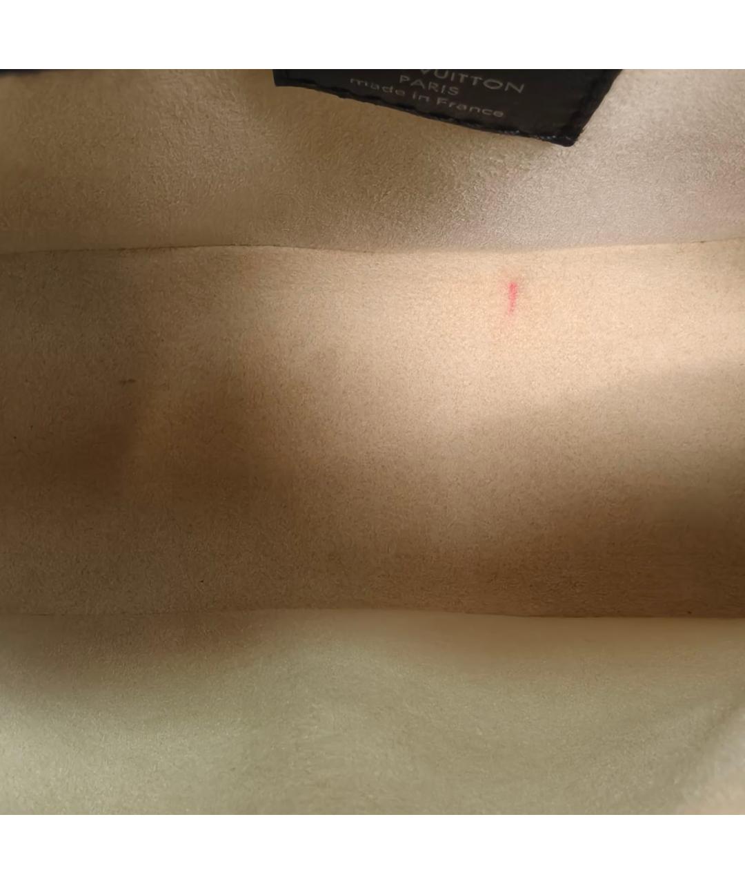 LOUIS VUITTON Коричневая кожаная сумка через плечо, фото 7