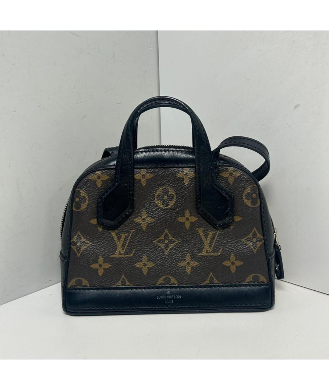 LOUIS VUITTON Коричневая кожаная сумка через плечо, фото 8