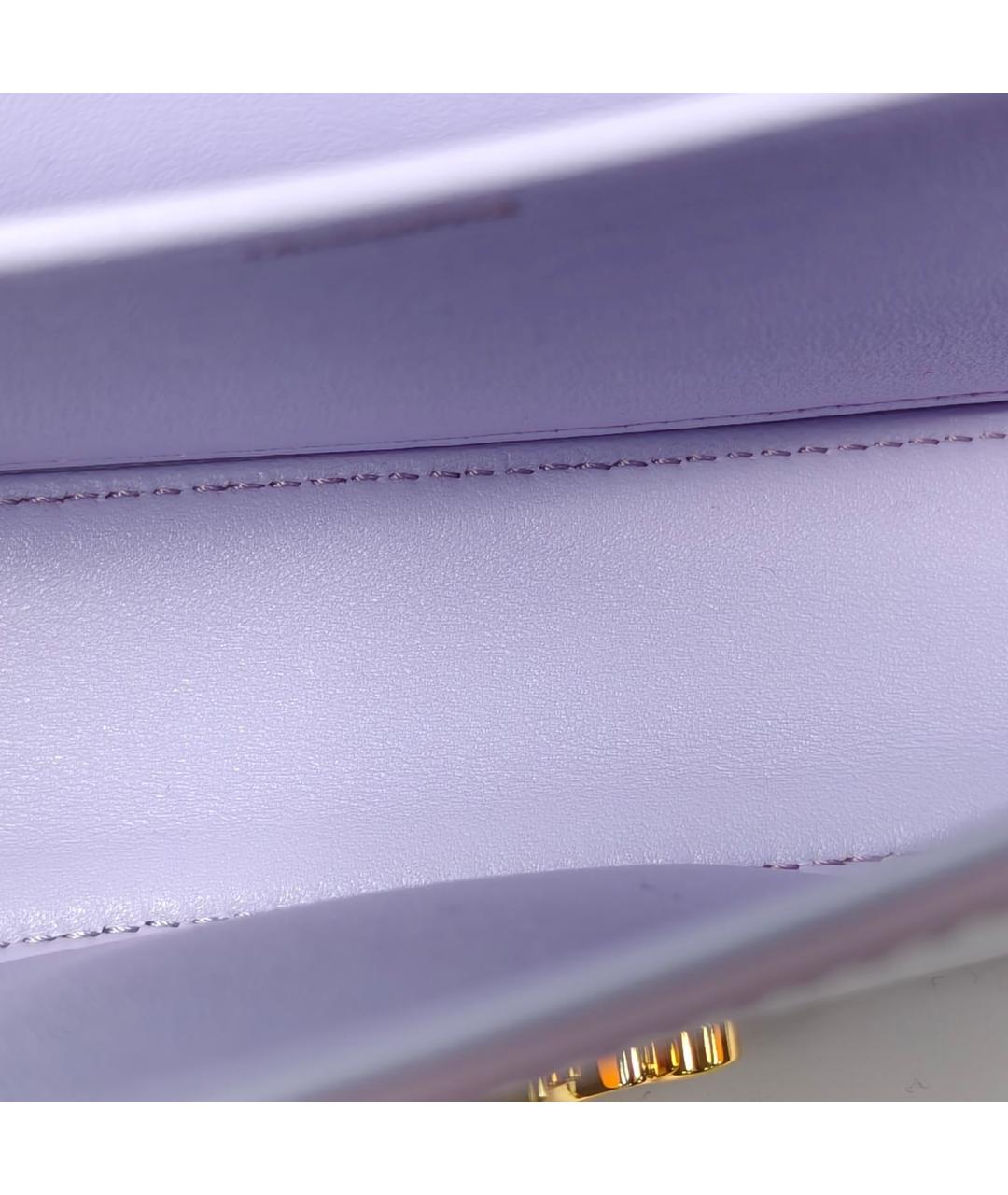CELINE Фиолетовая кожаная сумка через плечо, фото 8