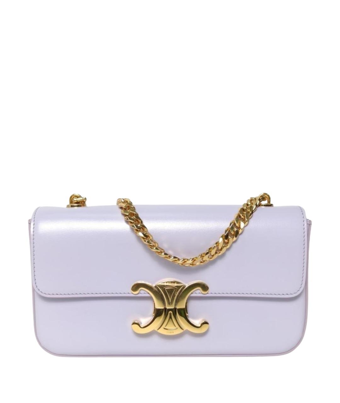 CELINE Фиолетовая кожаная сумка через плечо, фото 1