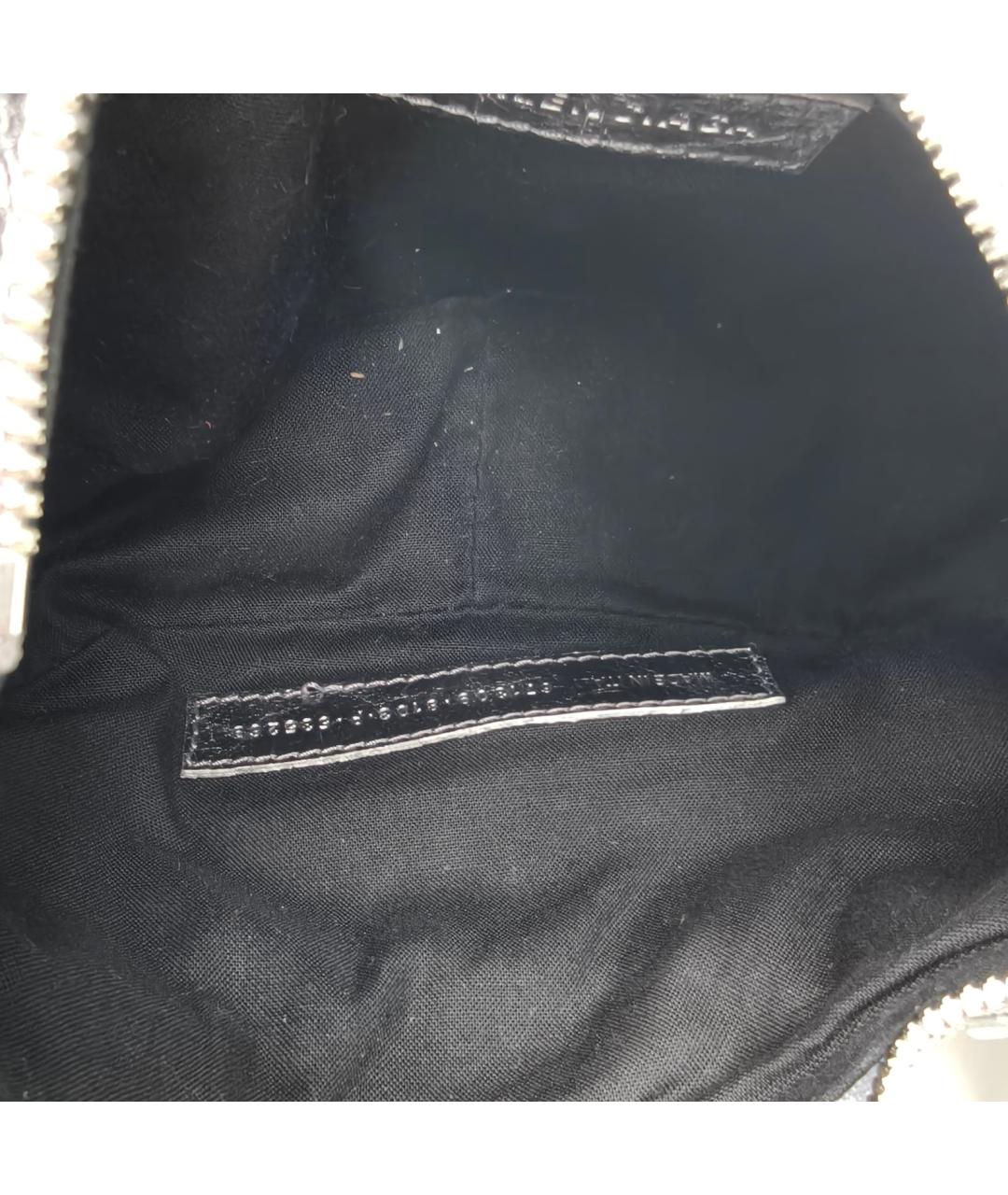 BALENCIAGA Серебряная кожаная сумка через плечо, фото 7