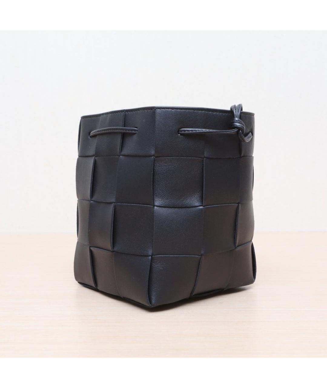 BOTTEGA VENETA Черная кожаная сумка через плечо, фото 3