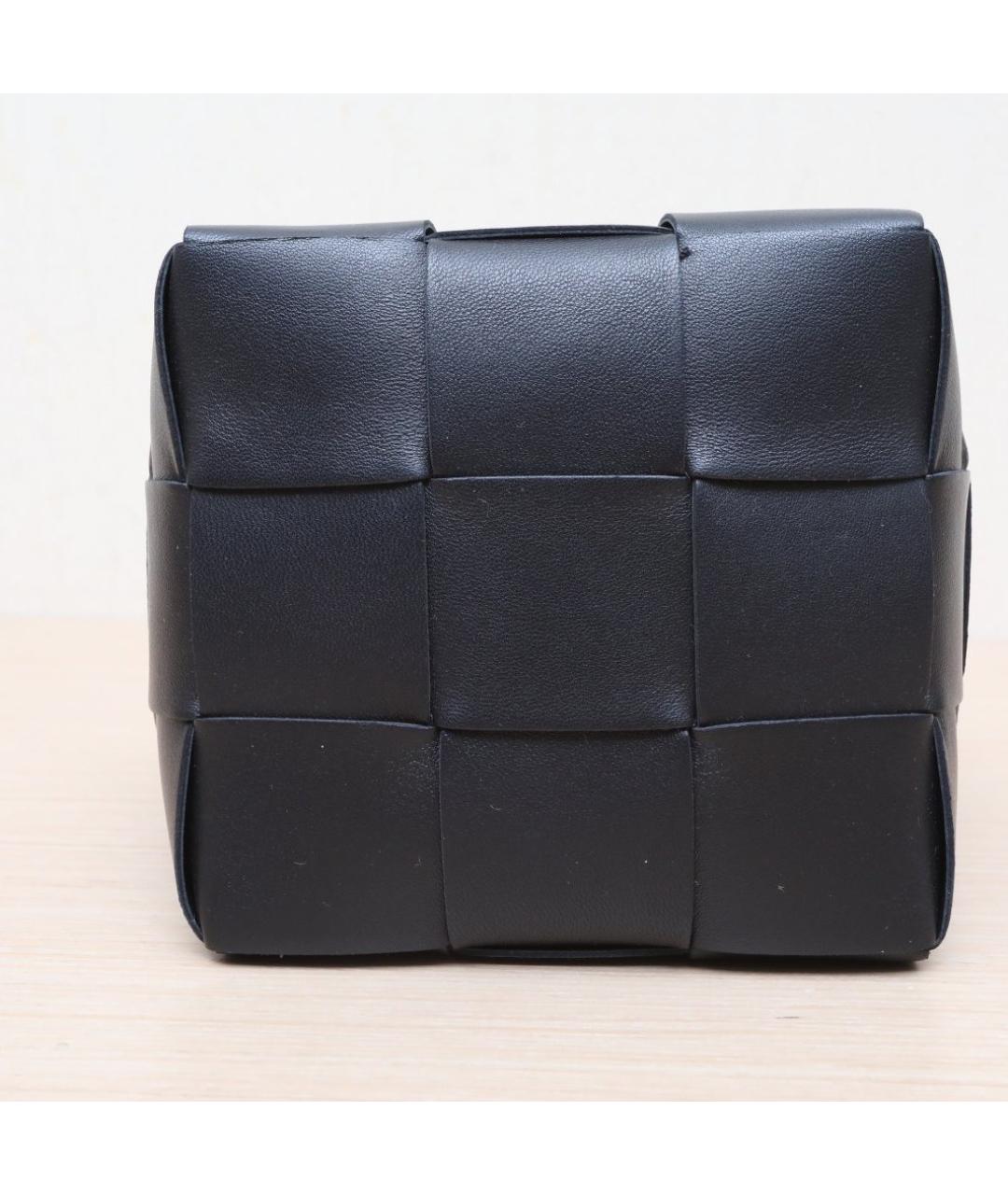 BOTTEGA VENETA Черная кожаная сумка через плечо, фото 8