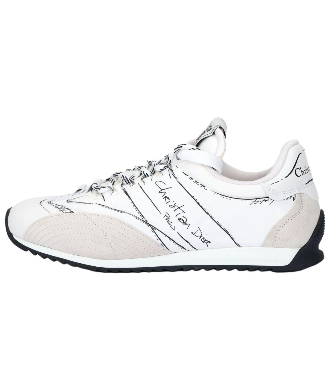 CHRISTIAN DIOR Белые кожаные кроссовки, фото 2
