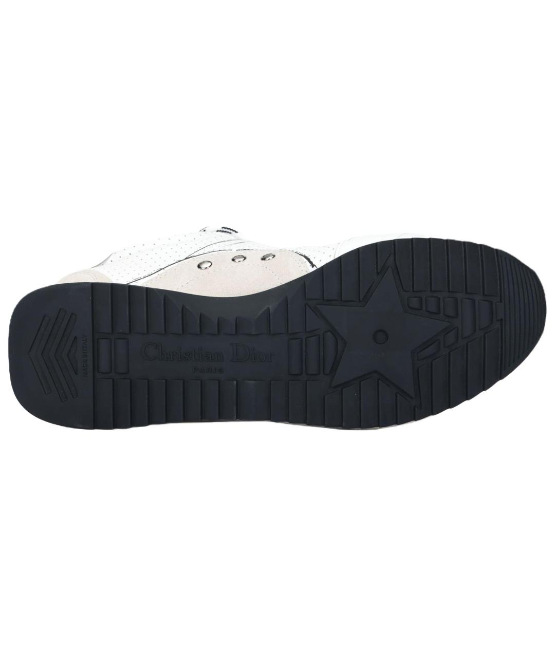 CHRISTIAN DIOR Белые кожаные кроссовки, фото 5