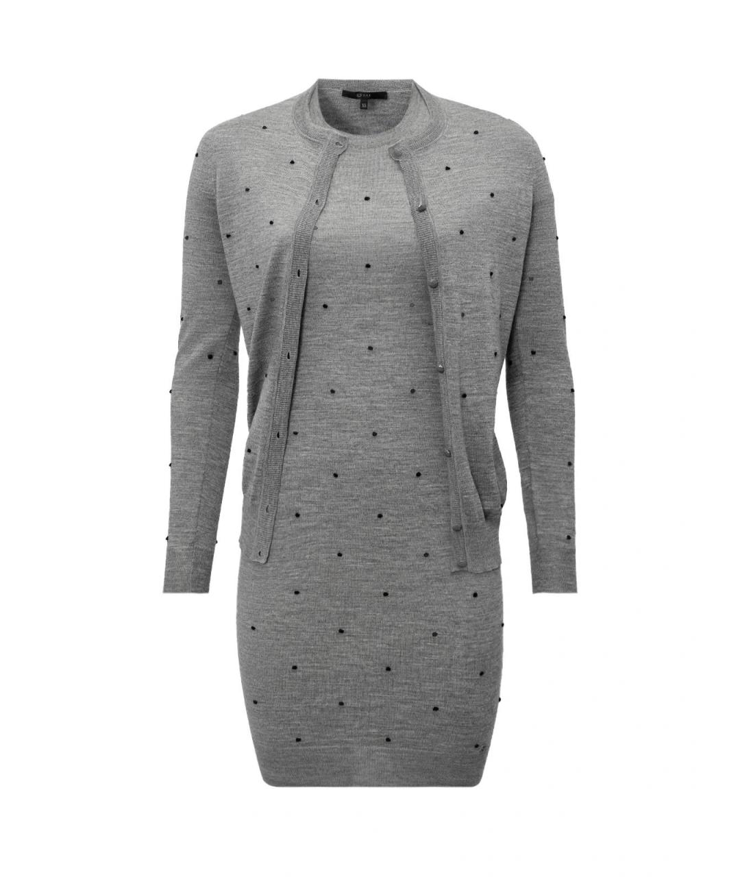 GUCCI Серый шерстяной костюм с брюками, фото 4