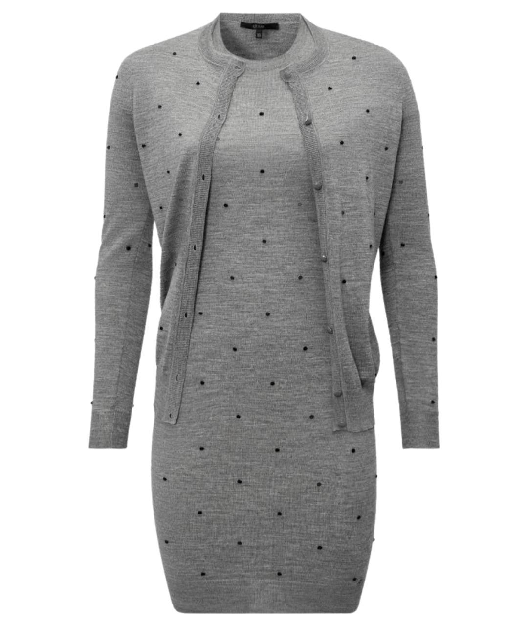 GUCCI Серый шерстяной костюм с брюками, фото 1