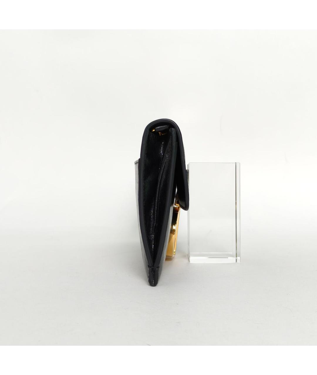 CHRISTIAN DIOR Черная кожаная сумка через плечо, фото 3