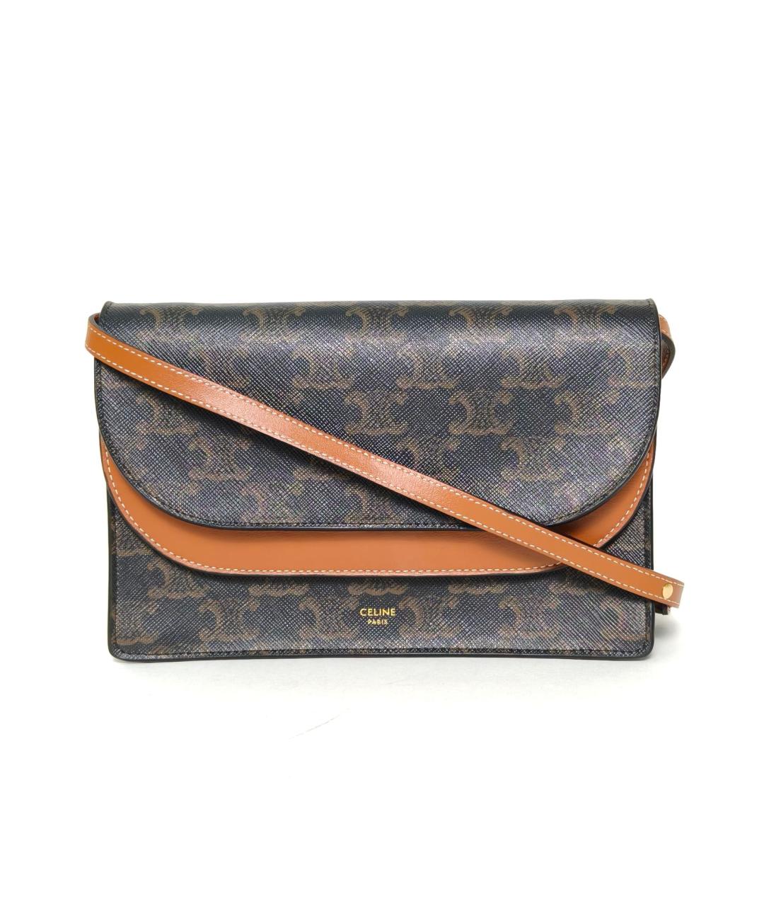 CELINE Коричневая сумка через плечо, фото 2