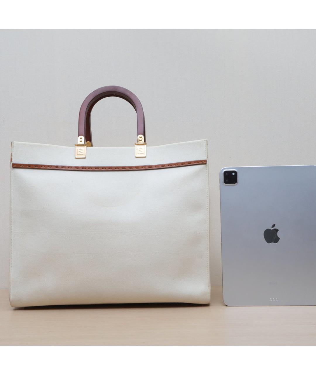 FENDI Белая сумка через плечо, фото 6