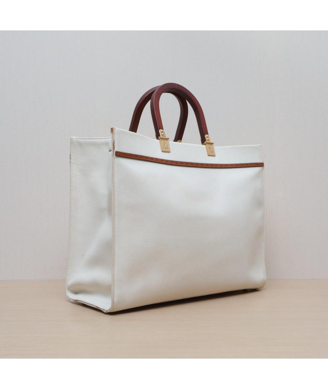 FENDI Белая сумка через плечо, фото 5