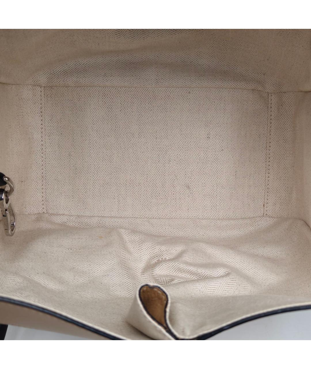 LOEWE Бежевая кожаная сумка через плечо, фото 7