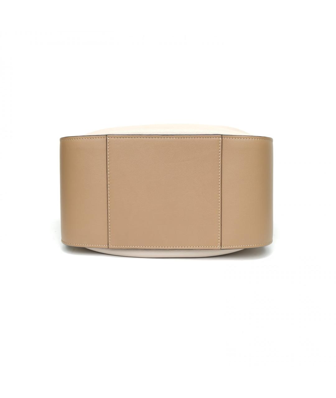 LOEWE Бежевая кожаная сумка через плечо, фото 8