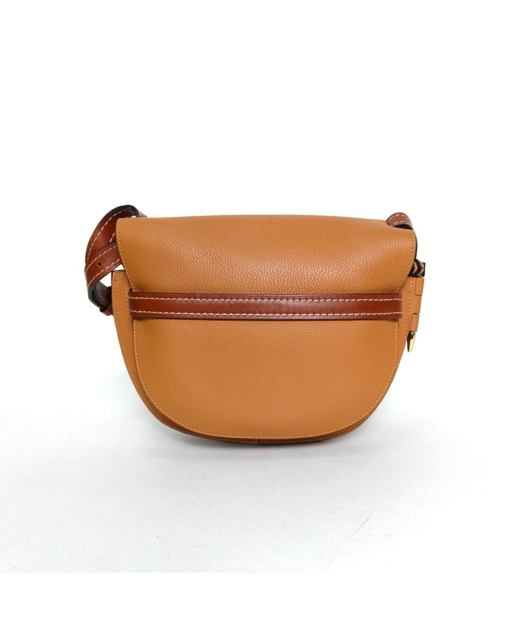 LOEWE Коричневая кожаная сумка через плечо, фото 4