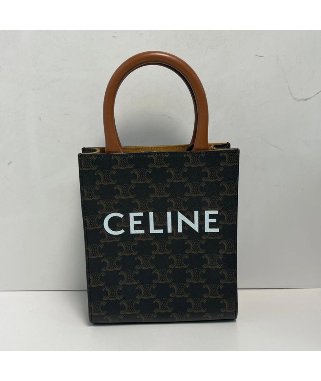 CELINE Коричневая сумка через плечо, фото 8