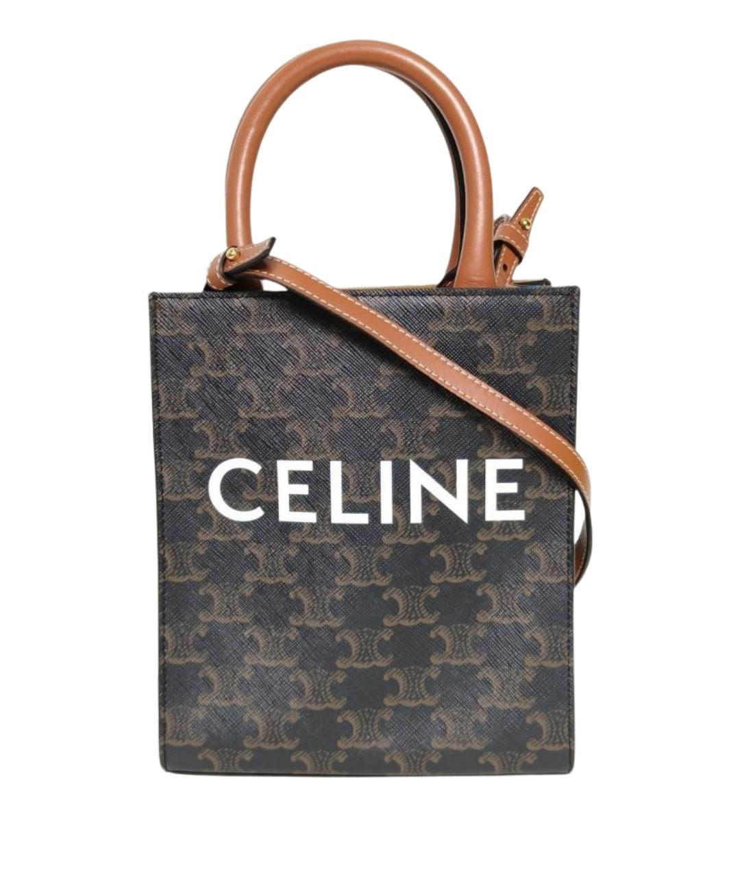 CELINE Коричневая сумка через плечо, фото 1