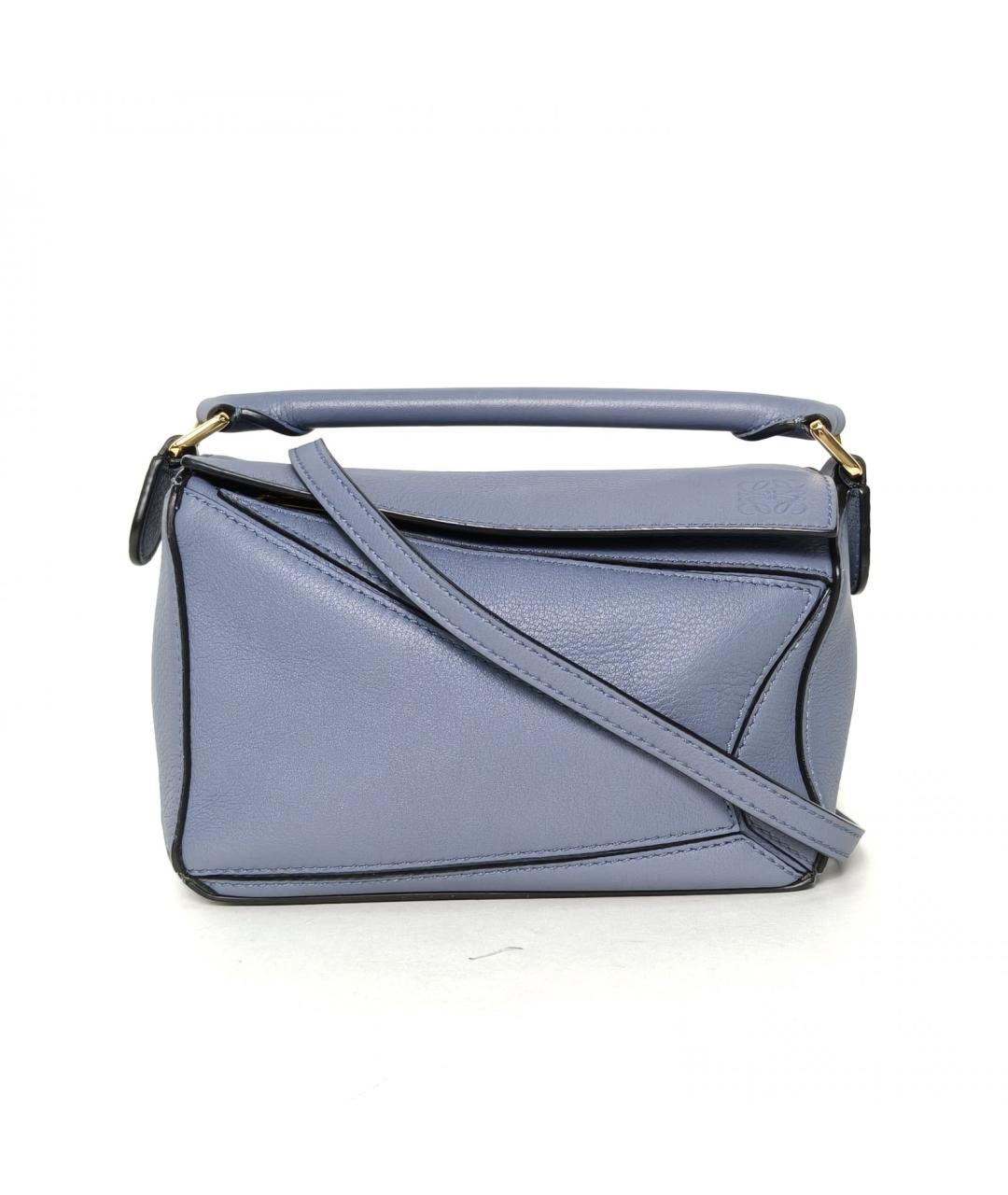 LOEWE Синяя кожаная сумка через плечо, фото 2