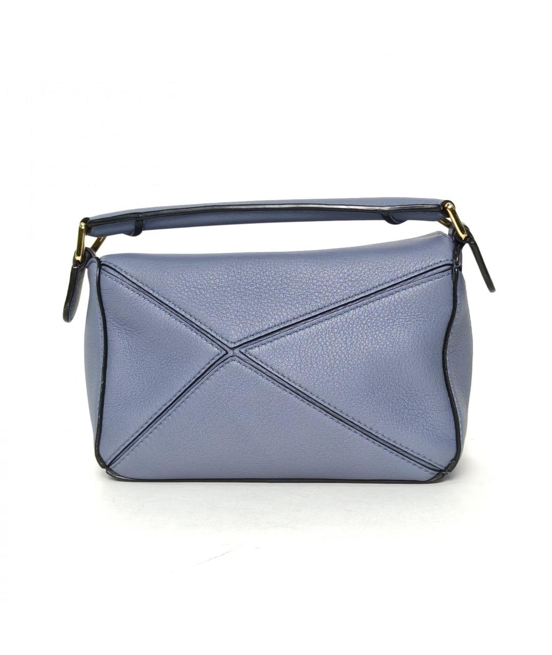 LOEWE Синяя кожаная сумка через плечо, фото 4