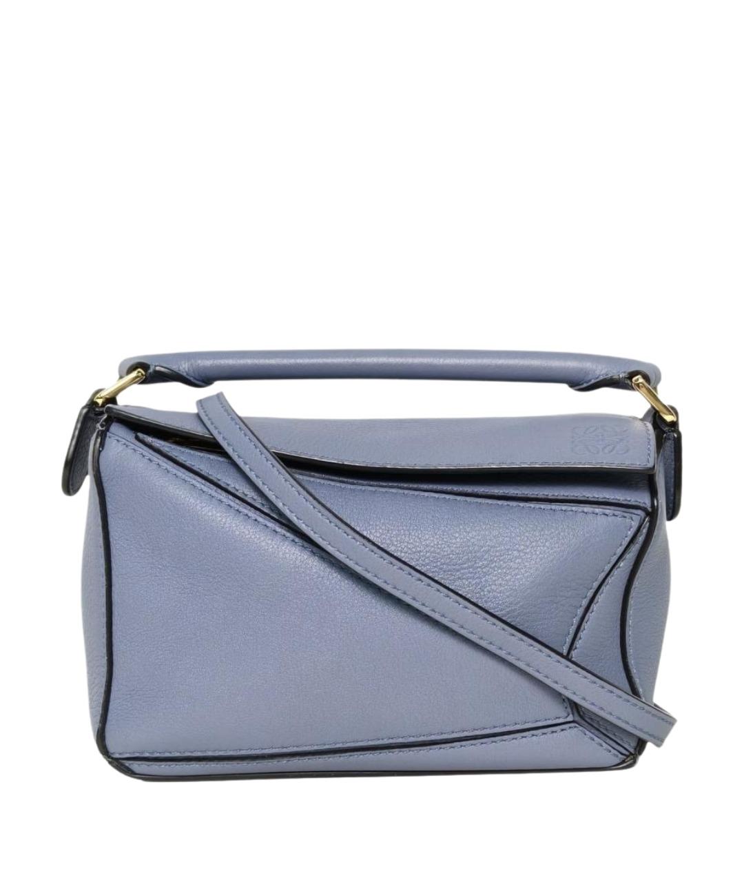 LOEWE Синяя кожаная сумка через плечо, фото 1