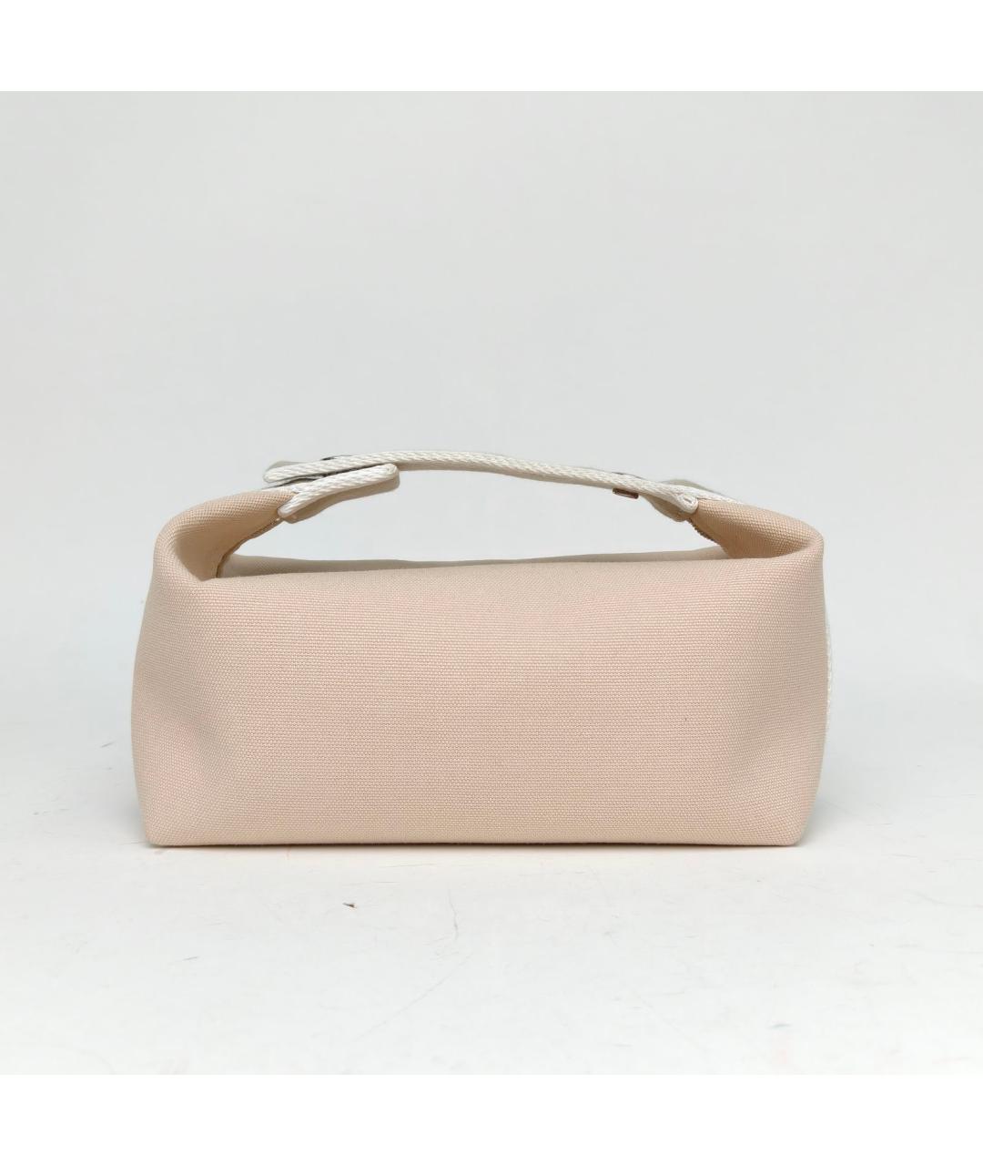 HERMES Бежевая косметичка, фото 4