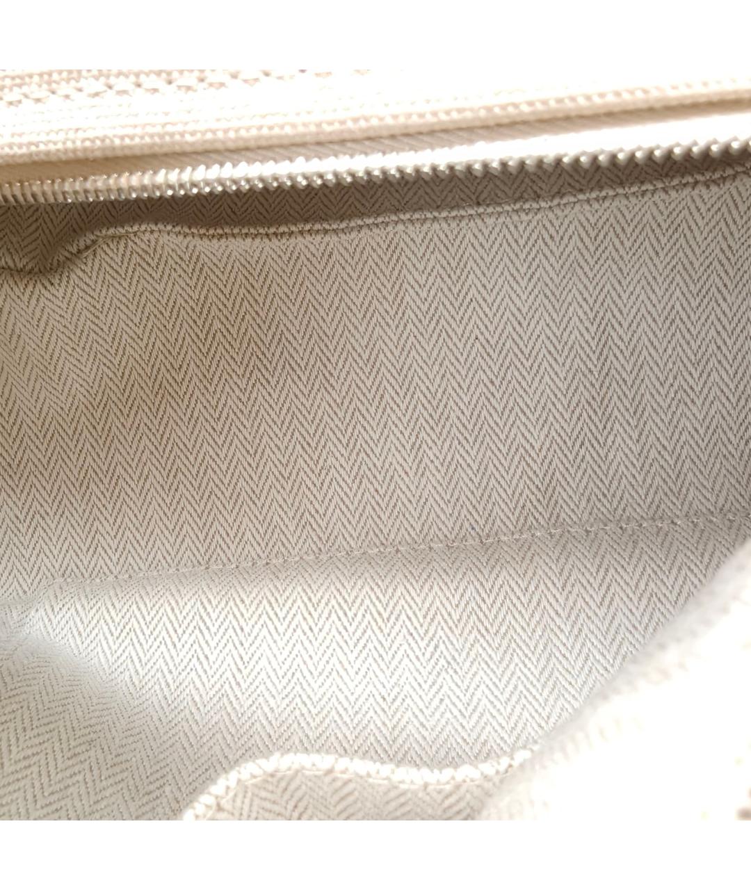 HERMES Бежевая косметичка, фото 7